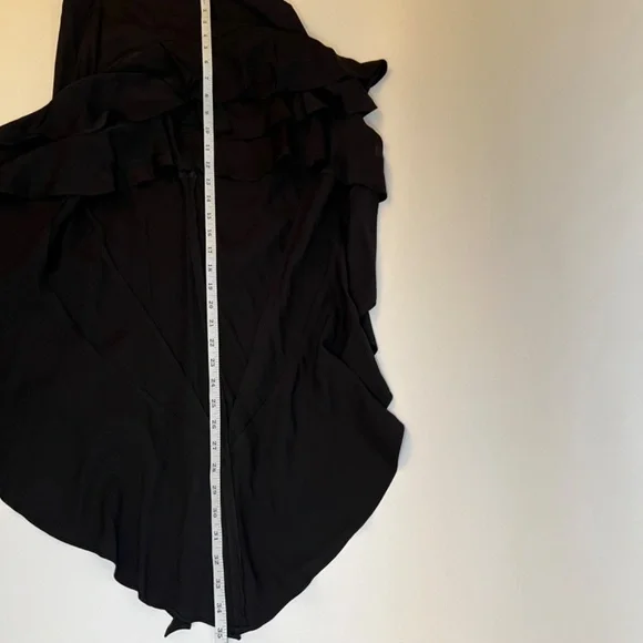 Zara Women Black Layered One Shoulder Dress Size Small - Picture 12 of 13